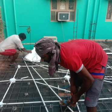 ceiling electrical pipe line works